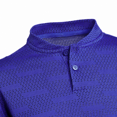 adidas Jacquard Junior Golf Polo Shirt - Dual Indigo - thumbnail image 3