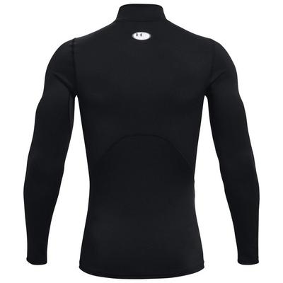 Under Armour ColdGear Compression Golf Mock Baselayer - Black - thumbnail image 2