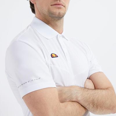 Ellesse Alsino Men's Golf Polo Shirt - White - thumbnail image 5