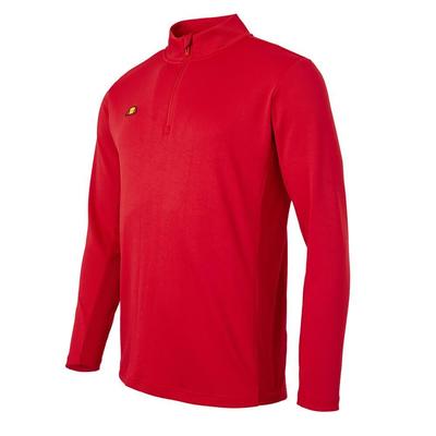 Ellesse Rolbi Men's Half Zip Golf Top - Red