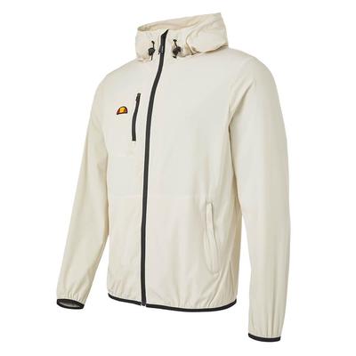 Ellesse Losali Hooded Full Zip Golf Jacket - Stone