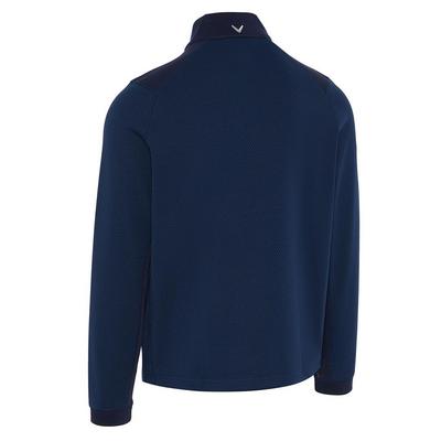 Callaway Eco Hex Textured Golf Fleece - Navy - thumbnail image 2