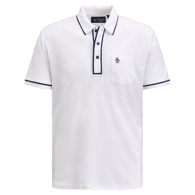 Original Penguin Eco Performance Earl Golf Polo Shirt - Bright White - thumbnail image 1