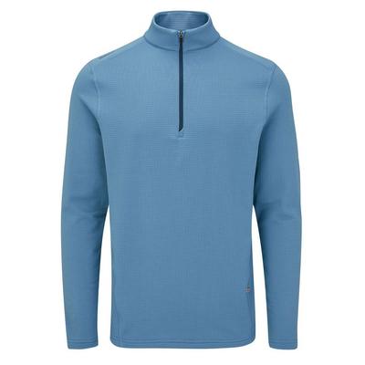 Ping Edwin Half Zip Golf Midlayer Sweater - Stone Blue - thumbnail image 1