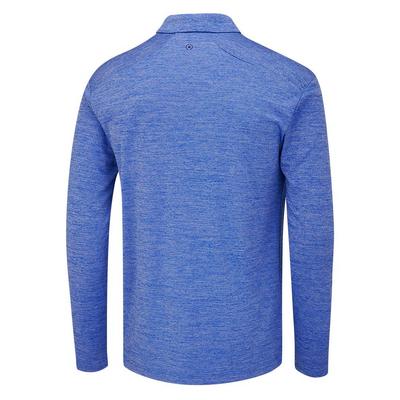 Ping Emmett Long Sleeve Golf Polo Shirt - Classic Blue - thumbnail image 2