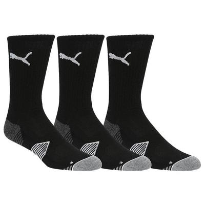 Puma Essential Crew Golf Socks - 3 Pair Pack - Black - thumbnail image 2