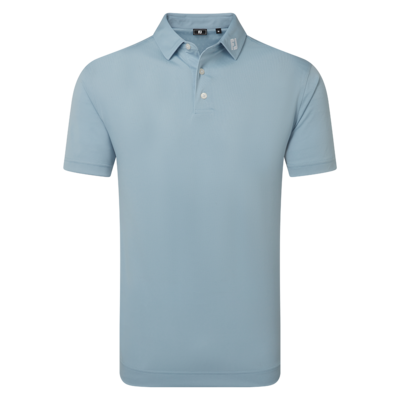 Footjoy Stretch Pique Solid Golf Polo Shirt - Chambray