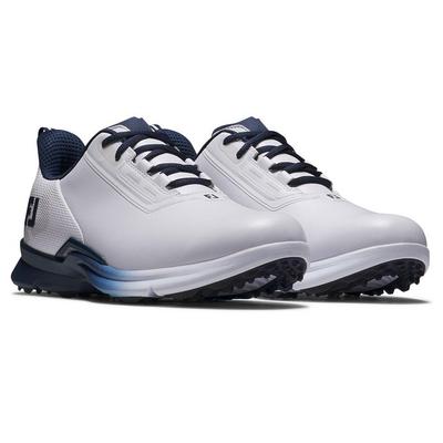 FootJoy Fuel Golf Shoes - White/Navy/Blue - thumbnail image 4