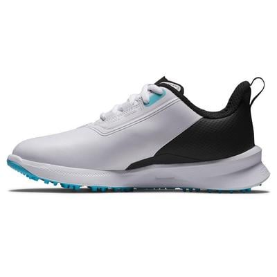 FootJoy Fuel Junior Golf Shoes - White/Black/Blue - thumbnail image 2