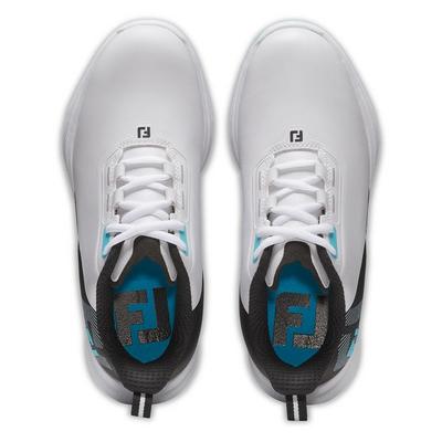 FootJoy Fuel Junior Golf Shoes - White/Black/Blue - thumbnail image 6