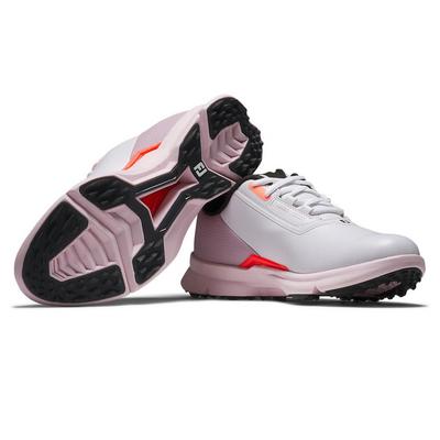 FootJoy Fuel Ladies Golf Shoes - White/Pink/Coral - thumbnail image 5