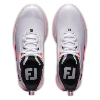 FootJoy Fuel Ladies Golf Shoes - White/Pink/Coral - thumbnail image 6