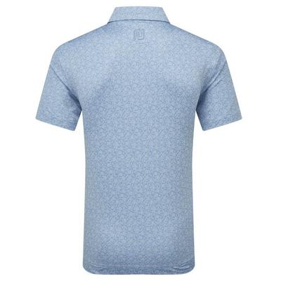 FootJoy Painted Floral Lisle Golf Polo - Storm - thumbnail image 2