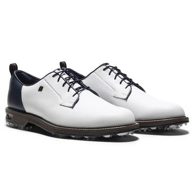 FootJoy Premiere Series Field LX Mens Golf Shoes - White/Brown/Navy - thumbnail image 4