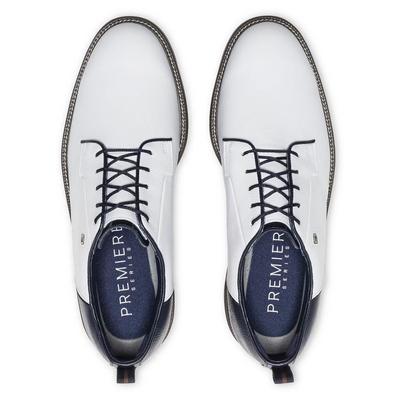 FootJoy Premiere Series Field LX Mens Golf Shoes - White/Brown/Navy - thumbnail image 6
