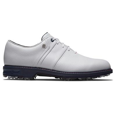 FootJoy Premiere Series Packard Golf Shoes - White/Pink/Navy - thumbnail image 1