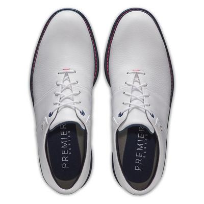 FootJoy Premiere Series Packard Golf Shoes - White/Pink/Navy - thumbnail image 6