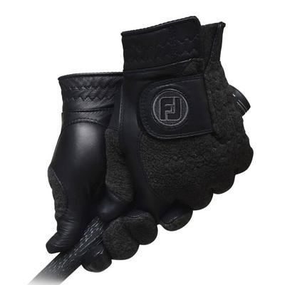 FootJoy StaSof Winter Golf Gloves Pair - Black - thumbnail image 4