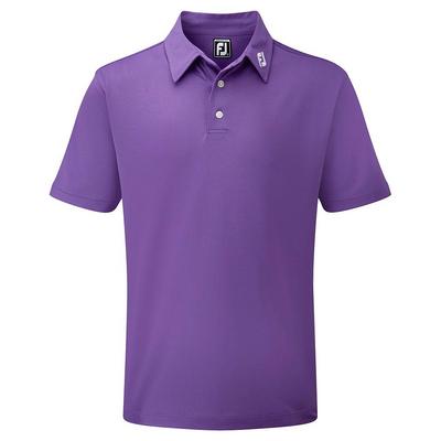 FootJoy Stretch Pique Solid Shirt - Athletic Purple - thumbnail image 1