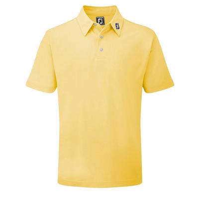 FootJoy Stretch Pique Solid Shirt - Athletic Yellow - thumbnail image 1