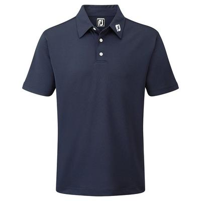 FootJoy Stretch Pique Solid Shirt- Athletic Navy - thumbnail image 2