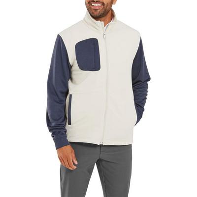 FootJoy ThermoSeries Hybrid Golf Jacket - Stone/Charcoal - thumbnail image 3