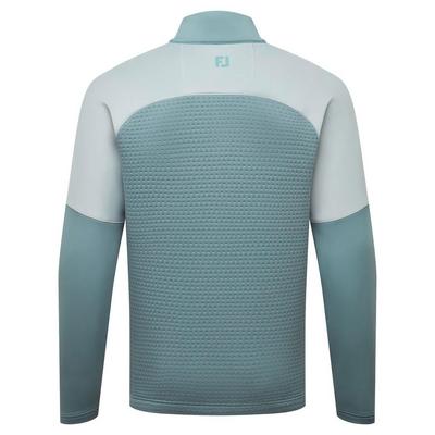FootJoy ThermoSeries Jacquard Golf Midlayer - Grey/Green - thumbnail image 2
