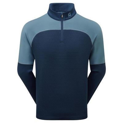 FootJoy ThermoSeries Jacquard Golf Midlayer - Navy/Slate