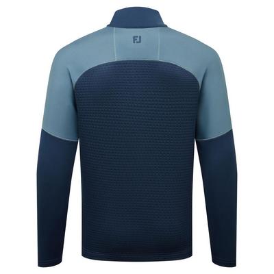 FootJoy ThermoSeries Jacquard Golf Midlayer - Navy/Slate - thumbnail image 2