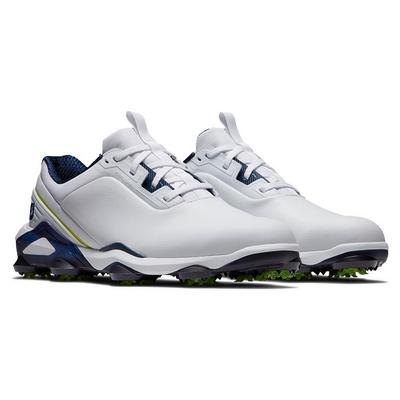 FootJoy Tour Alpha 2.0 Golf Shoes - White/Navy/Lime - thumbnail image 4