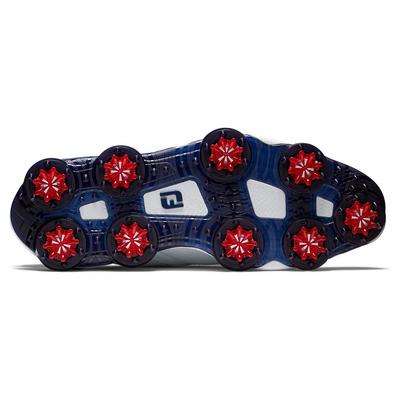 FootJoy Tour Alpha 2.0 Triple BOA Golf Shoes - White/Navy/Red - thumbnail image 3