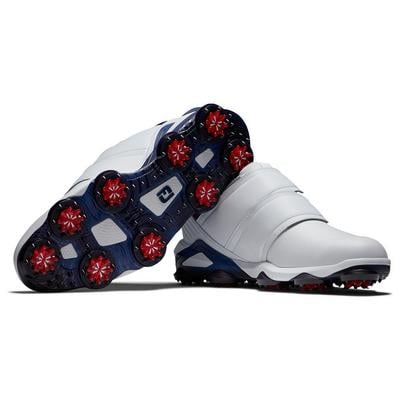 FootJoy Tour Alpha 2.0 Triple BOA Golf Shoes - White/Navy/Red - thumbnail image 5