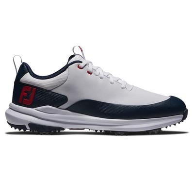 FootJoy Tour Rival Golf Shoes - White/Navy/Red - thumbnail image 1