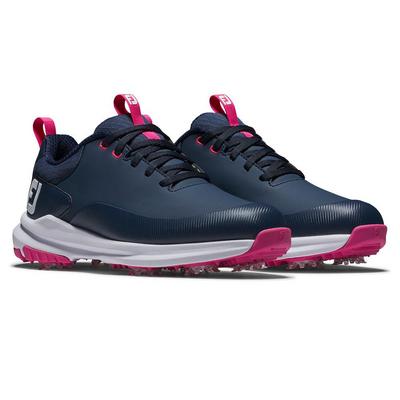 FootJoy Tour Rival Ladies Golf Shoes - Navy/White/Pink - thumbnail image 4