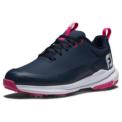 FootJoy Tour Rival Ladies Golf Shoes - Navy/White/Pink - thumbnail image 7