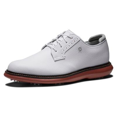 FootJoy Traditions Golf Shoe - White/White/Brick - thumbnail image 7