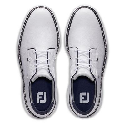 FootJoy Traditions Golf Shoe - White/White/Navy - thumbnail image 6