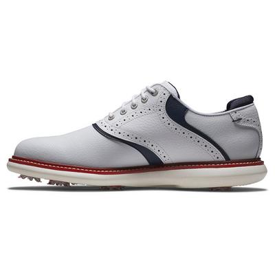 FootJoy Traditions Limited Edition Golf Shoe - White/Navy/Red - thumbnail image 2