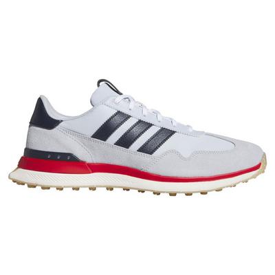 adidas S2G 26 Textile Golf Shoes - Crystal Sky/Collegiate Navy/Scarlet