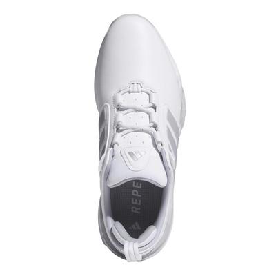 adidas Adipower Spikeless Golf Shoes - White/Silver Metallic/Halo Silver - thumbnail image 5