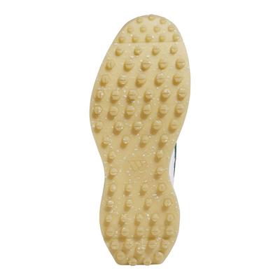 adidas S2G Leather Spikeless Golf Shoes - White/Collegiate Green/Gum - thumbnail image 6