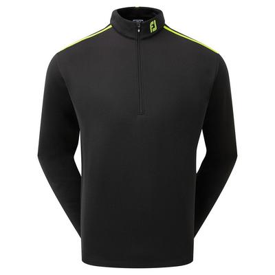 FootJoy Jersey Solid Chill-Out Golf Sweater - Black - thumbnail image 1