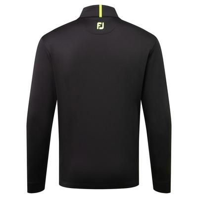 FootJoy Jersey Solid Chill-Out Golf Sweater - Black - thumbnail image 2