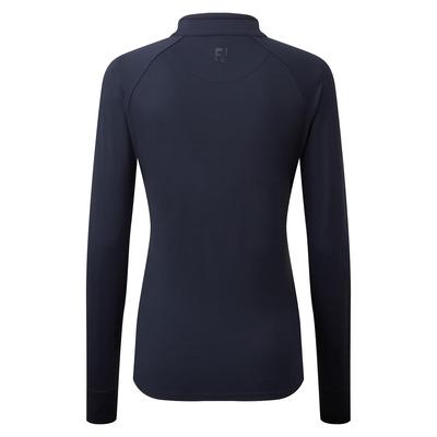 FootJoy Ladies Half-Zip Golf Midlayer Top - Navy - thumbnail image 2