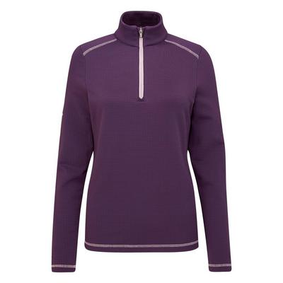 Ping Ladies Sonya Half Zip Mid-Layer Golf Top - Purple Plum - thumbnail image 1