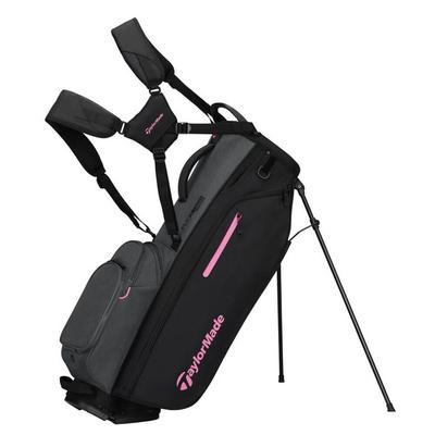 TaylorMade FlexTech Crossover Golf Stand Bag Grey/Neon Pink
