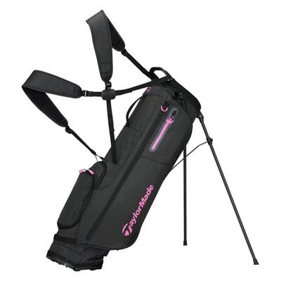 TaylorMade FlexTech SuperLite Golf Stand Bag - Black/Neon Pink