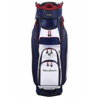 MacGregor Principal 10" 14 Way Golf Cart Bag - Navy/White/Red - thumbnail image 2