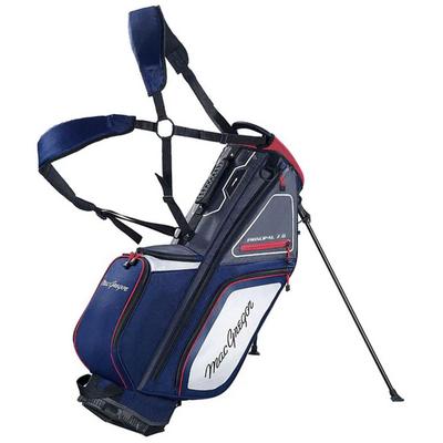 MacGregor Principal 9.5" Golf Stand Bag - Navy/Grey/Red - thumbnail image 1