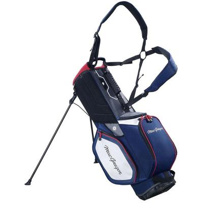 MacGregor Principal 9.5" Golf Stand Bag - Navy/Grey/Red - thumbnail image 2